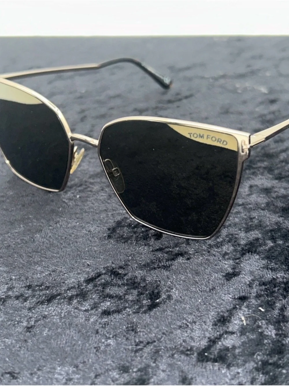 Tom Ford HELENA FT 0653 Shiny Rose Gold/Grey With Gold Mirror (28C) Sunglasses